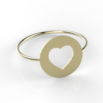 ring coin heart