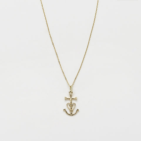 Necklace & Cross, Heart and Anchor