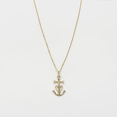 Necklace & Cross, Heart and Anchor